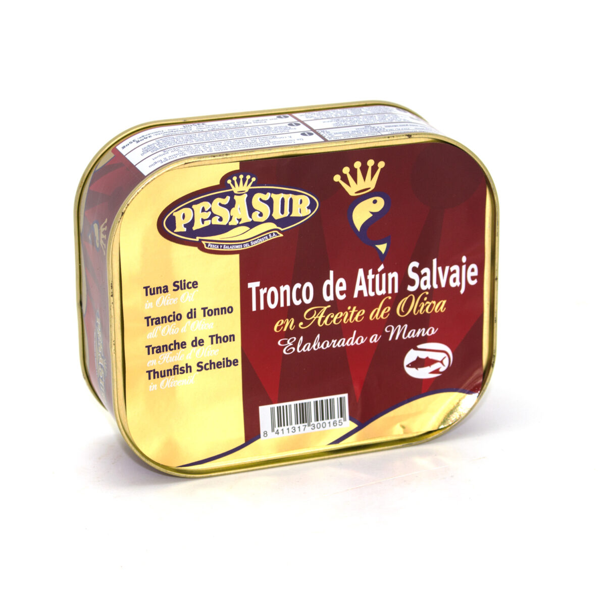 TRONCO DE ATUN SALVAJE EN ACEITE DE OLIVA 335 g