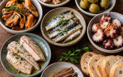 Cómo preparar una tabla de aperitivos con conservas de pescado